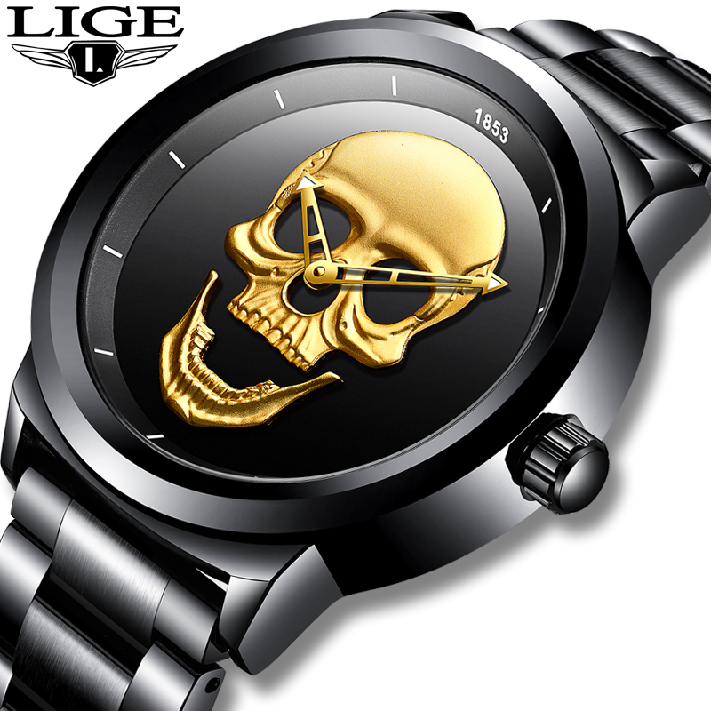 Luxury Watch Magazine - นาฬิกากีฬา Lige ผู้ชายแบรนด์ชั้นนำนาฬิกาควอตซ์สำหรับผู้ชายสแตนเลสนาฬิกากันน้ำนาฬิกาข้อมือชาย relogio masculino