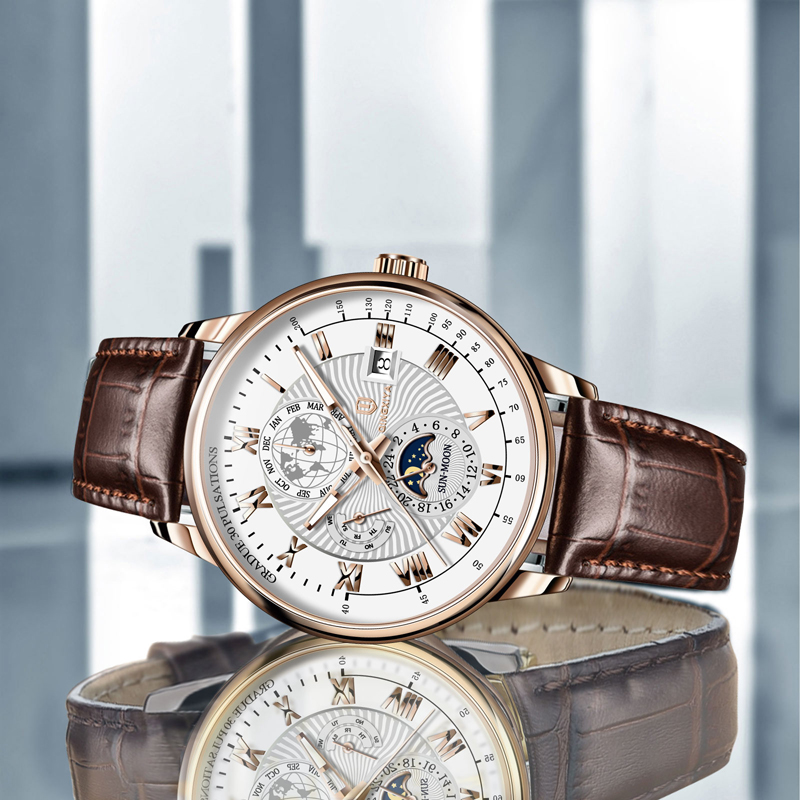 Luxury Watch And Price - QINGXIYA แบรนด์แฟชั่นหนังควอตซ์นาฬิกาสําหรับชายกันน้ําหรูหราวันที่ Mens นาฬิกาการประมวลผลสินค้าคงคลังขั้นต่ําราคา