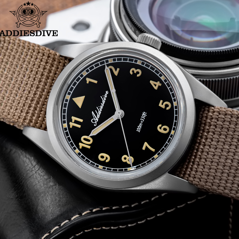 Luxury Watch It - ADDIESDIVE กระจกเงาซุปเปอร์ลูมินัส บับเบิ้ล กระจก นาฬิกา 100M