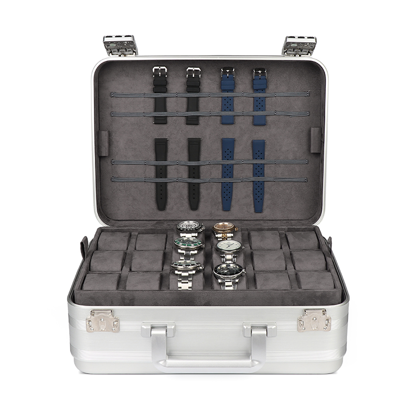Luxury Watch Collection Box - กล่องเก็บนาฬิกาคุณภาพสูงแบบกำหนดเอง สำหรับเก็บนาฬิกาสุดหรู พร้อมรหัสล็อคอัตโนมัติ กล่องสะสมนาฬิกาสำหรับผู้ชาย 24 ช่อง