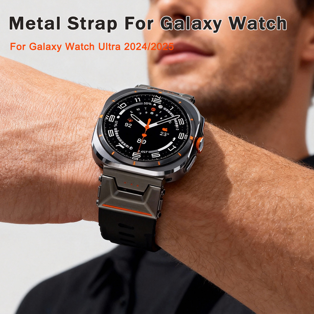 Luxury Watch Galaxy - สายยางซิลิโคนสำหรับนาฬิกาซัมซุง กาแล็กซี่ วอทช์ อัลตร้า 47 มม.