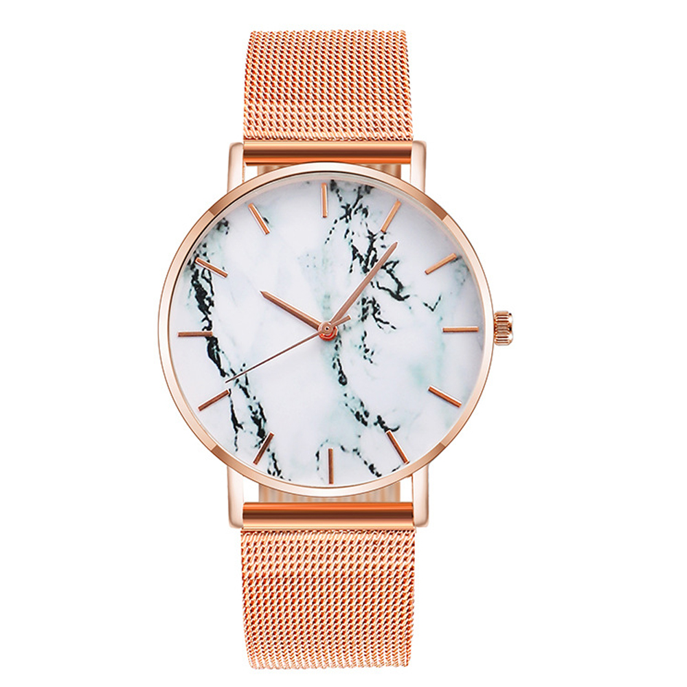 Luxury Watch And Price - 2020แฟชั่นยอดนิยมหินอ่อนนาฬิกาผู้หญิงหรูหราทองคำสีกุหลาบไม่มีโลโก้นาฬิกาควอตซ์ Drop Shipping ราคาถูก Relogio Feminino