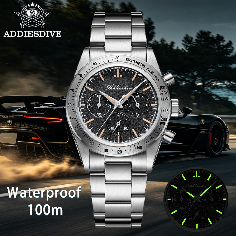 Luxury Watch It - ADDIESDIVE ใหม่โครโนกราฟนาฬิกา 0S20 การเคลื่อนไหว C3 ลูมินัส