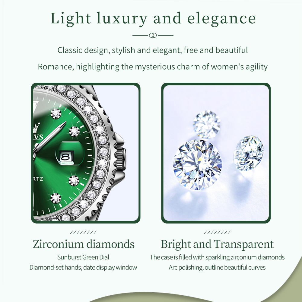 OLEVS Elegant Original ควอตซ์น - Luxury Watch With Leather Strap บทวิจารณ์และราคา