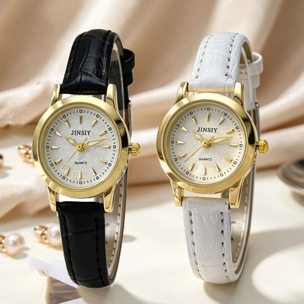 นาฬิกาควอตซ์สายหนังแฟชั่น นาฬิ - Luxury Watch With Leather Strap บทวิจารณ์และราคา