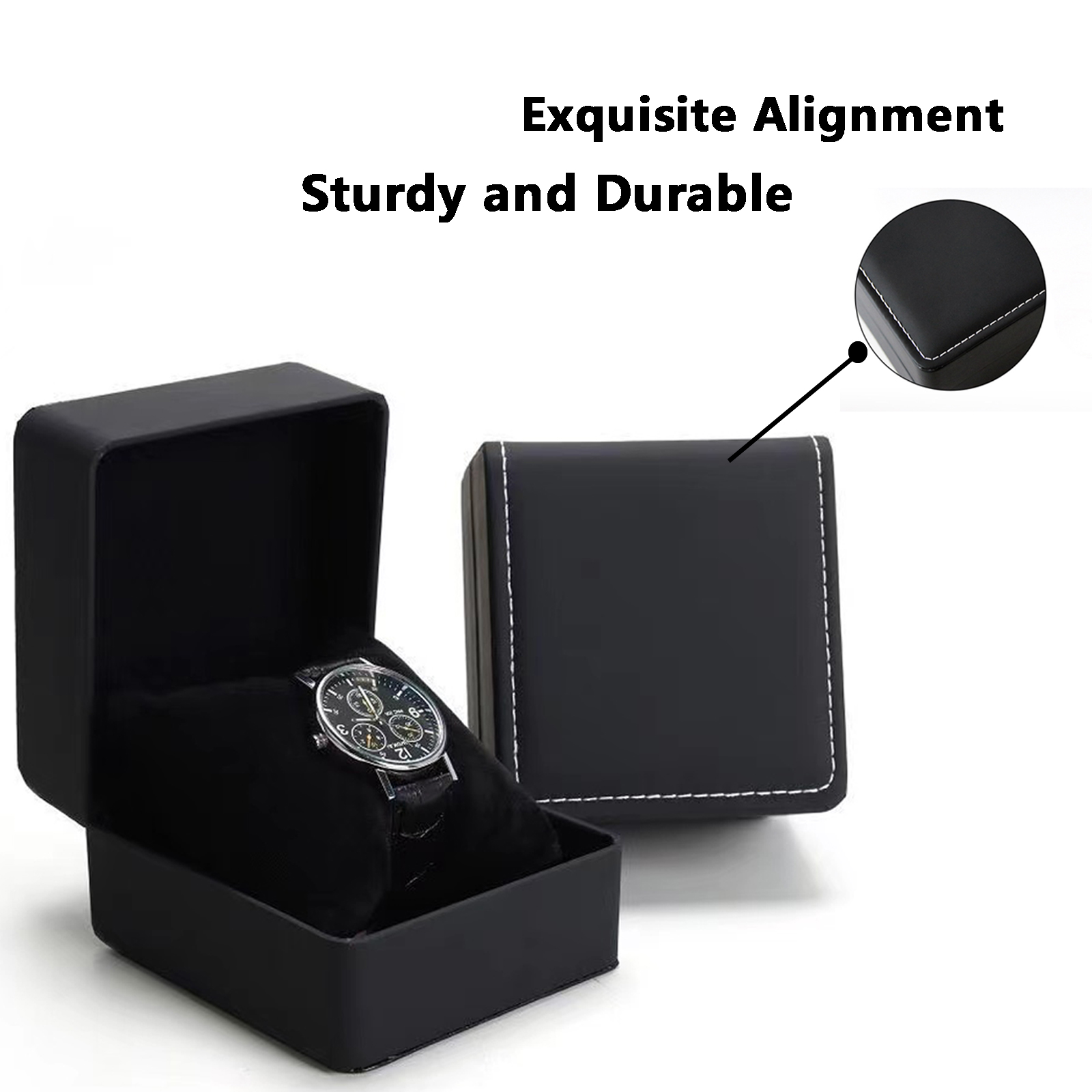 Lnofxas สีดํานาฬิกาของขวัญกล่อ - Luxury Watch Travel Case บทวิจารณ์และราคา