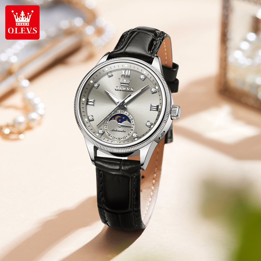 นาฬิกา OLEVS รุ่น Moon Phase แ - Luxury Watch Time บทวิจารณ์และราคา