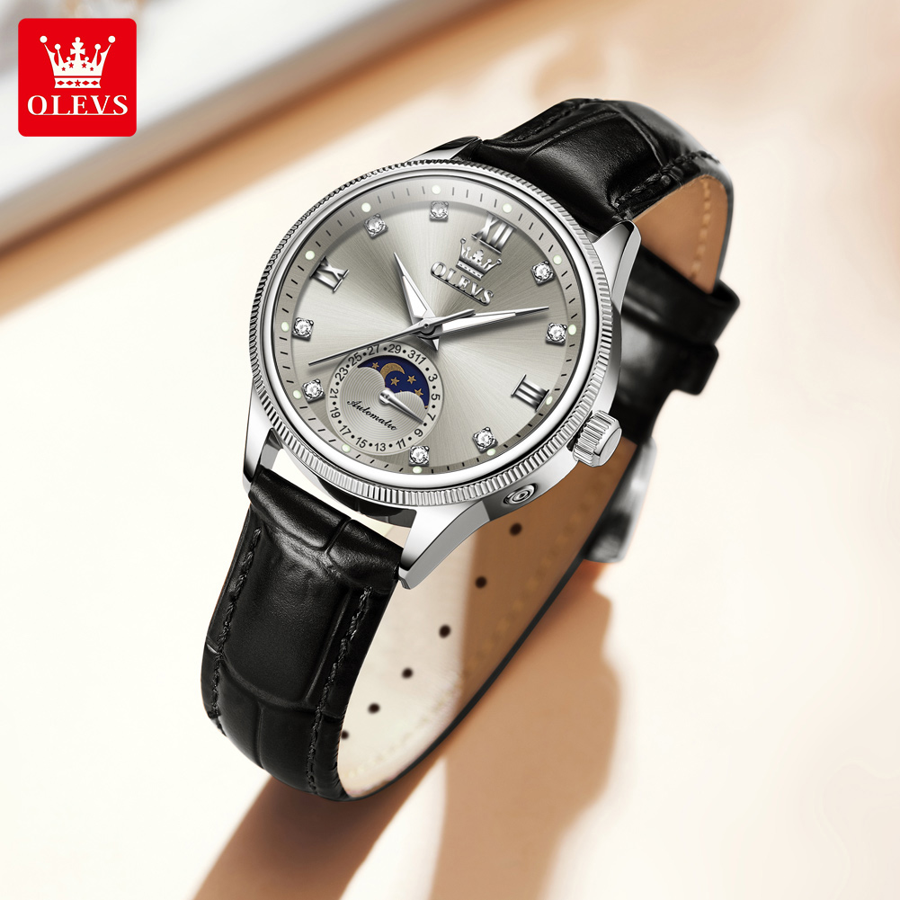 นาฬิกา OLEVS รุ่น Moon Phase แ - Luxury Watch Time บทวิจารณ์และราคา