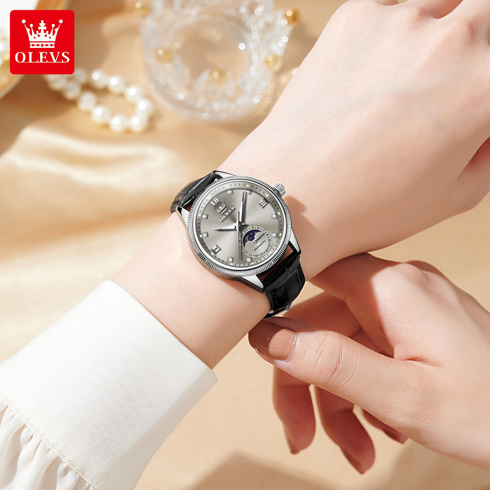 นาฬิกา OLEVS รุ่น Moon Phase แ - Luxury Watch Time บทวิจารณ์และราคา