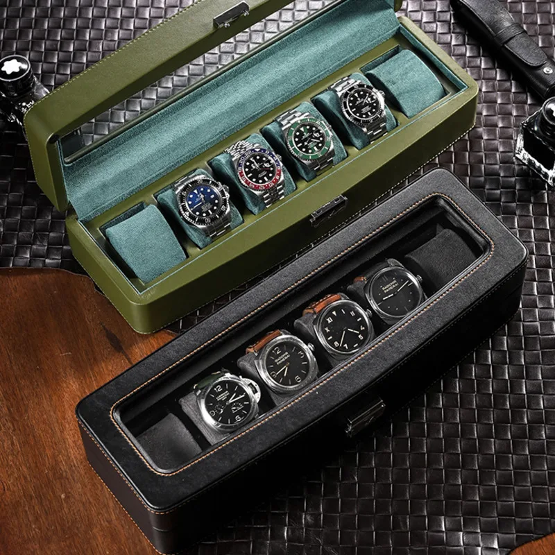 หรูหราหนังนาฬิกากล่อง High-end - Luxury Watch Collection Box บทวิจารณ์และราคา