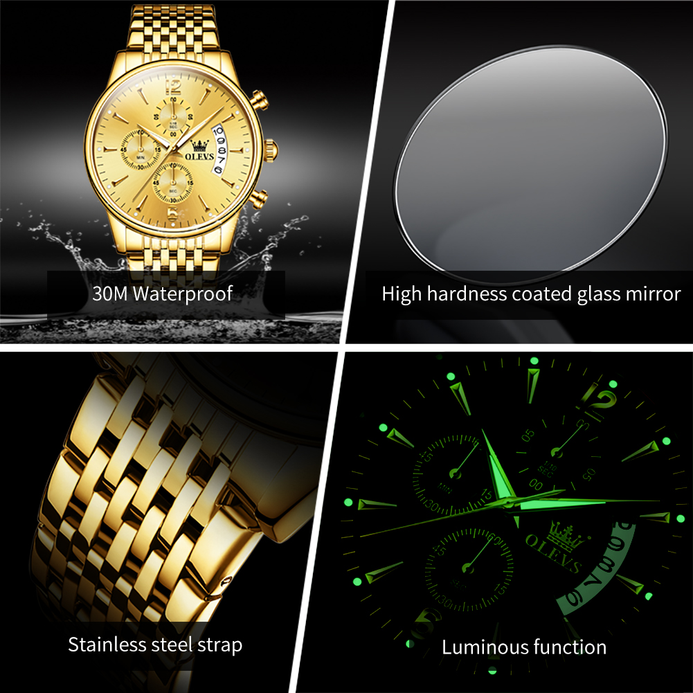 OLEVS ยี่ห้อ Luxury Gold นาฬิก - Luxury Watch Magazine บทวิจารณ์และราคา