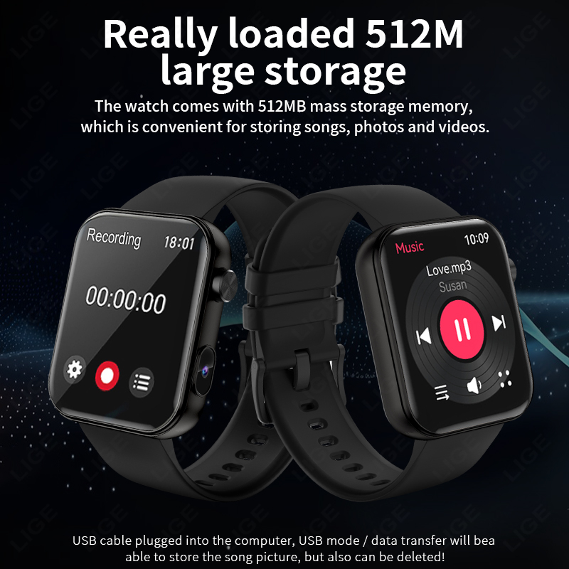 สมาร์ทวอทช์ LIGE 512MB กล้องใน - Luxury Watch Makes บทวิจารณ์และราคา