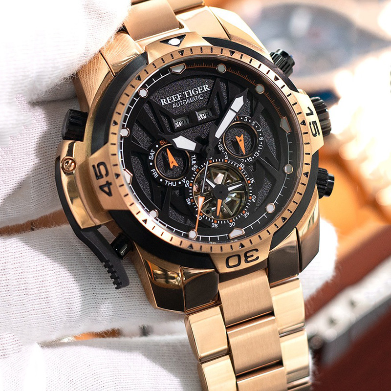 นาฬิกาข้อมือผู้ชาย ระบบออโตเมต - Chronograph Flyback Watch บทวิจารณ์และราคา