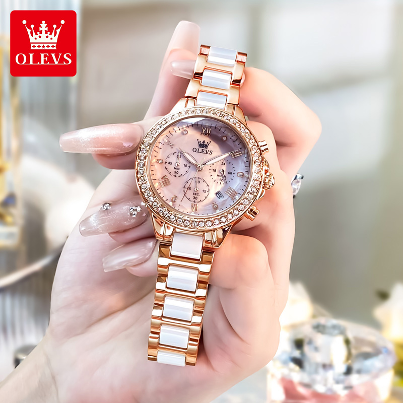 OLEVS 9999 นาฬิกาผู้หญิงยี่ห้อ - Luxury Watch Time บทวิจารณ์และราคา