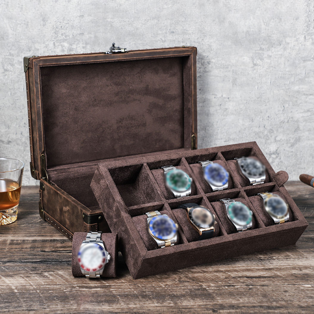 กล่องใส่เครื่องประดับหนังแท้ C - Luxury Watch Travel Case บทวิจารณ์และราคา