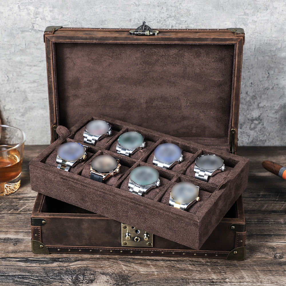 กล่องใส่เครื่องประดับหนังแท้ C - Luxury Watch Travel Case บทวิจารณ์และราคา