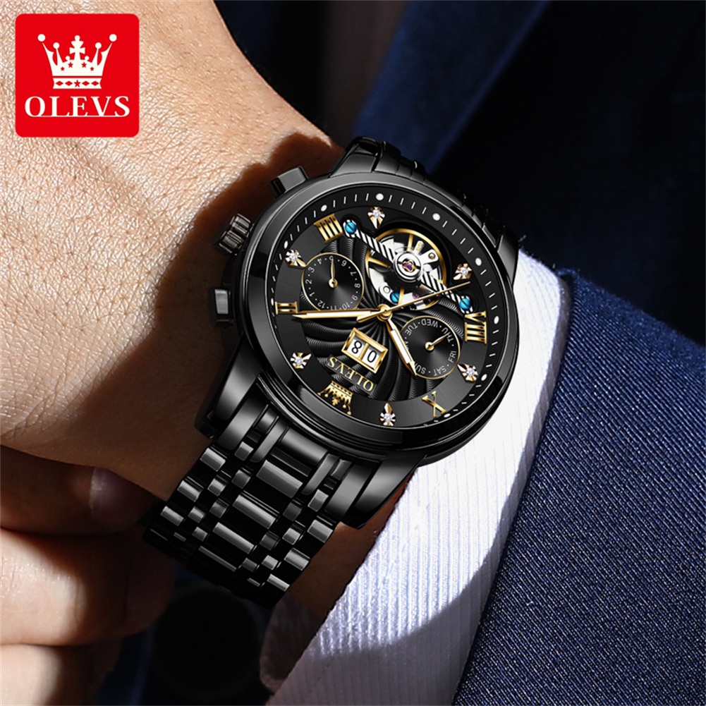 OLEVS นาฬิกาผู้ชายคลาสสิก Tour - Chronograph Flyback Watch บทวิจารณ์และราคา