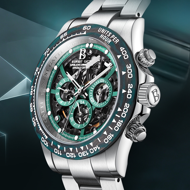 นาฬิกาข้อมือผู้ชาย BONEST GATT - Chronograph Flyback Watch บทวิจารณ์และราคา