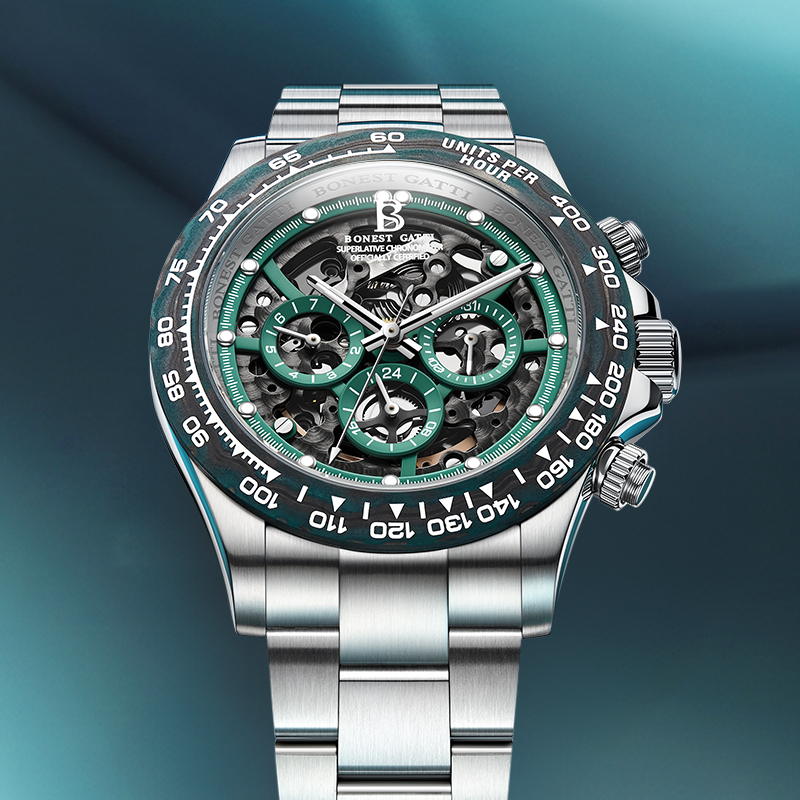 นาฬิกาข้อมือผู้ชาย BONEST GATT - Chronograph Flyback Watch บทวิจารณ์และราคา