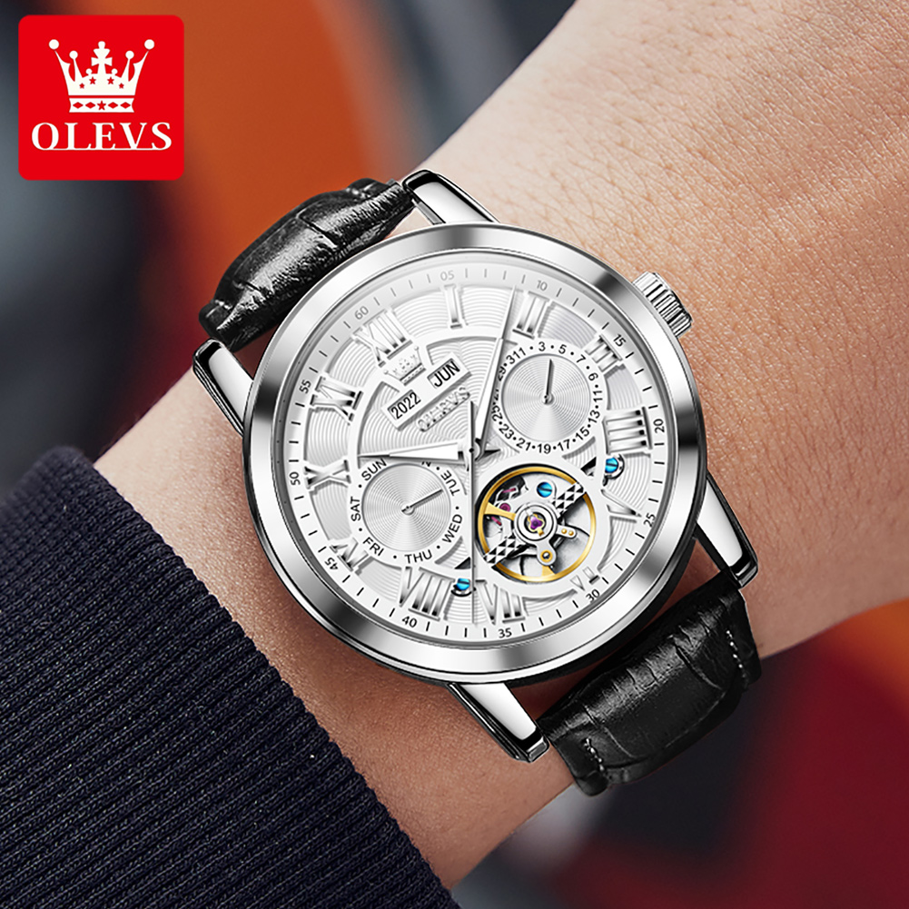 OLEVS 6668 นาฬิกาผู้ชายแฟชั่นค - Luxury Watch Time บทวิจารณ์และราคา