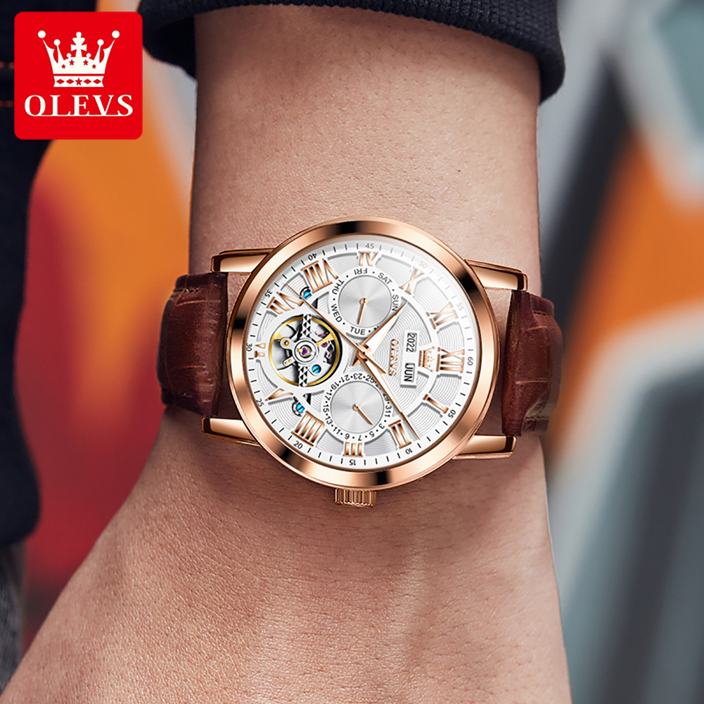 OLEVS 6668 นาฬิกาผู้ชายแฟชั่นค - Luxury Watch Time บทวิจารณ์และราคา