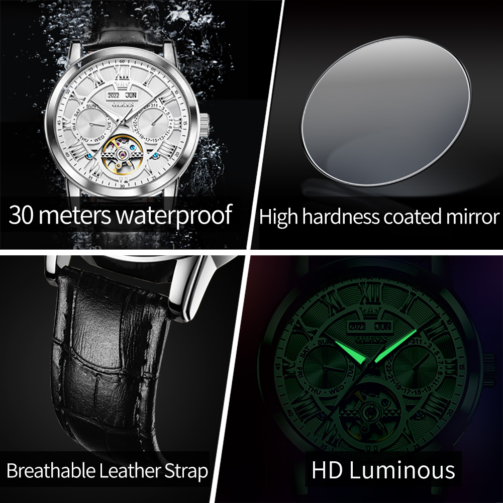 OLEVS 6668 นาฬิกาผู้ชายแฟชั่นค - Luxury Watch Time บทวิจารณ์และราคา