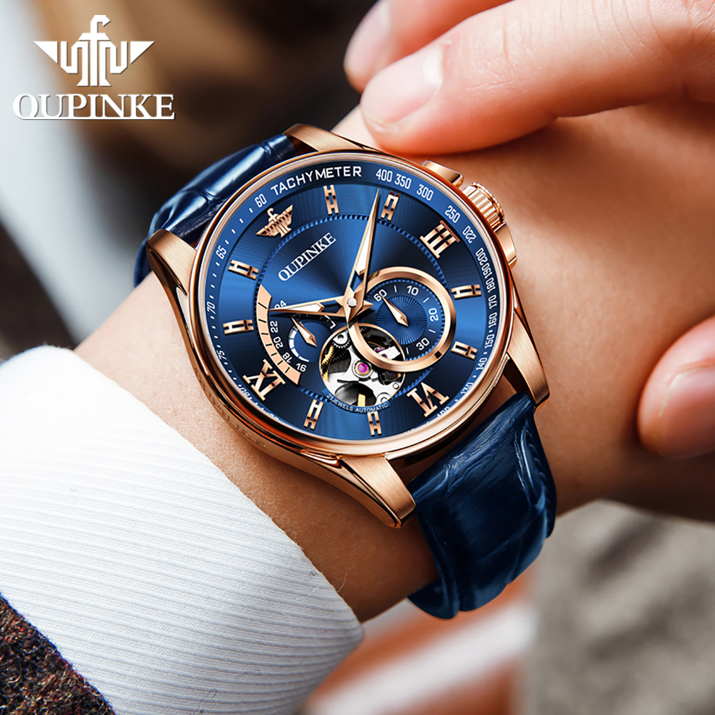 นาฬิกาข้อมือผู้ชาย OUPINKE 322 - Chronograph Flyback Watch บทวิจารณ์และราคา