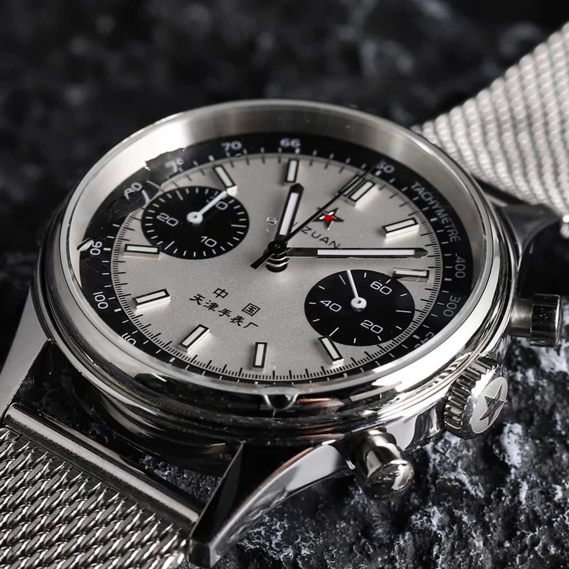42 มม.จีนการบินChronographควอต - Chronograph Flyback Watch บทวิจารณ์และราคา