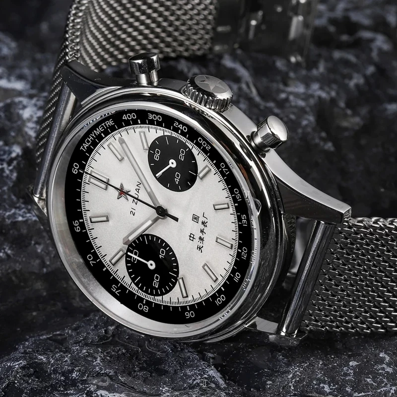 42 มม.จีนการบินChronographควอต - Chronograph Flyback Watch บทวิจารณ์และราคา