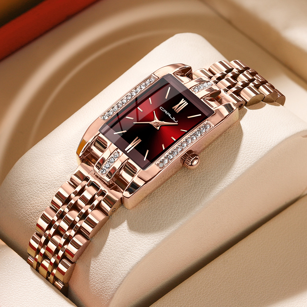 CRRJU Luxury Square นาฬิกาผู้ห - Luxury Watch Square บทวิจารณ์และราคา
