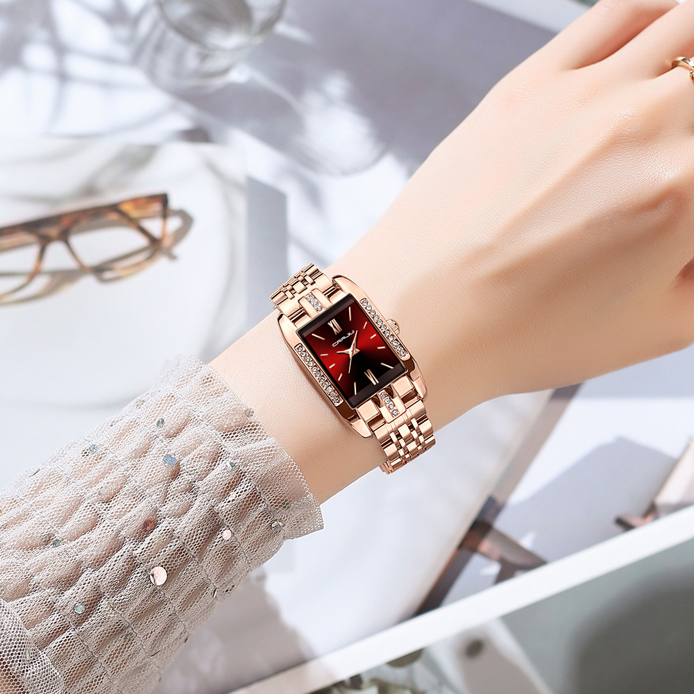 CRRJU Luxury Square นาฬิกาผู้ห - Luxury Watch Square บทวิจารณ์และราคา