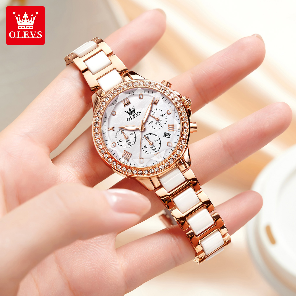 OLEVS 9999 นาฬิกาควอทซ์สำหรับส - Luxury Watch Time บทวิจารณ์และราคา