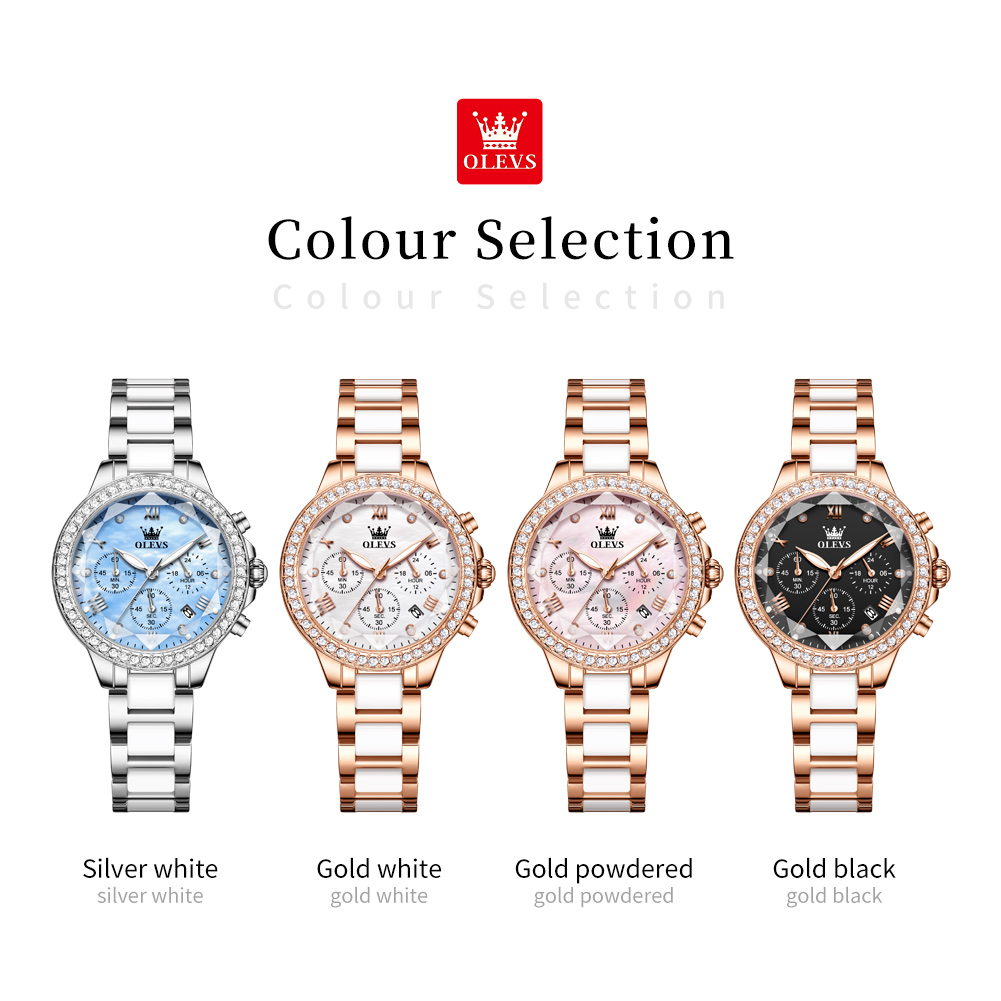 OLEVS 9999 นาฬิกาควอทซ์สำหรับส - Luxury Watch Time บทวิจารณ์และราคา