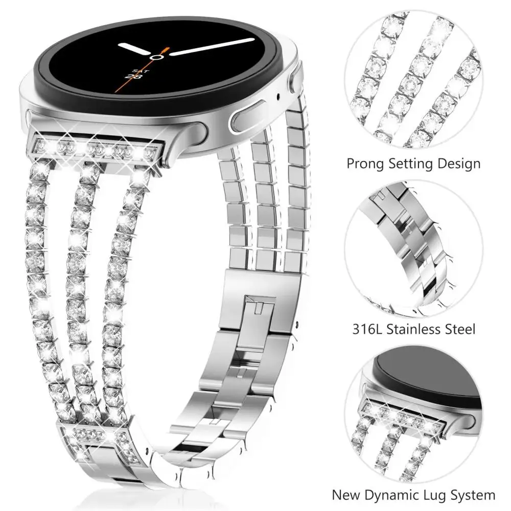 สายเพชรสำหรับซัมซุงกาแล็กซี่วอ - Luxury Watch Galaxy บทวิจารณ์และราคา