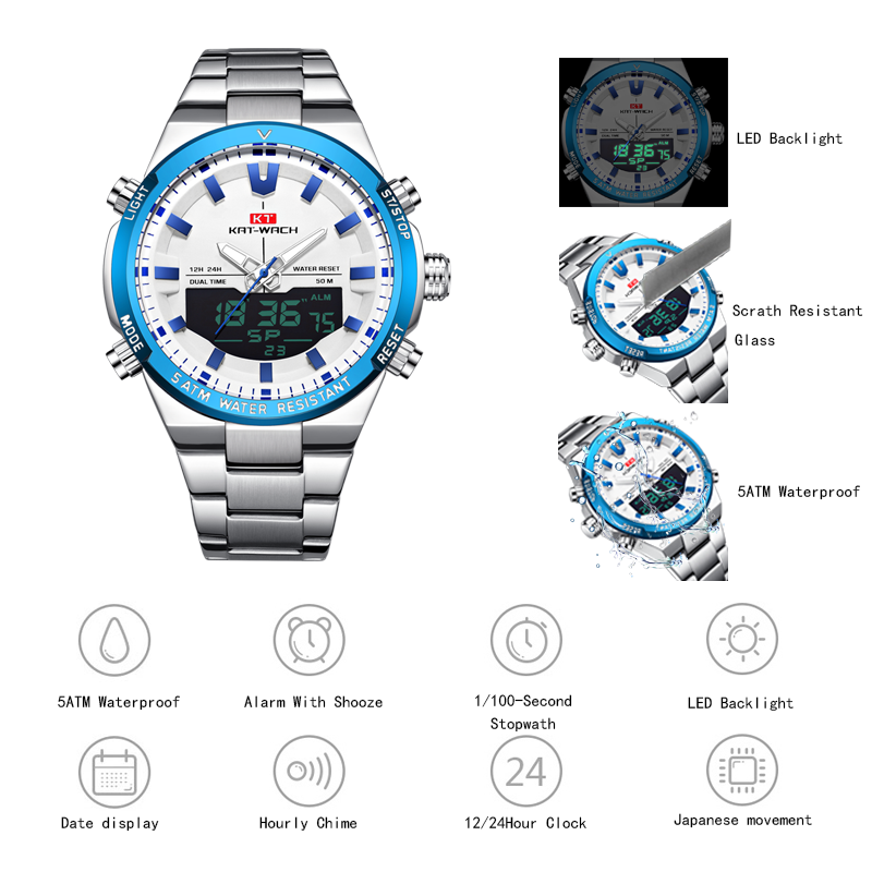 KAT-WACH นาฬิกาข้อมือควอตซ์สำห - Luxury Watch Time บทวิจารณ์และราคา