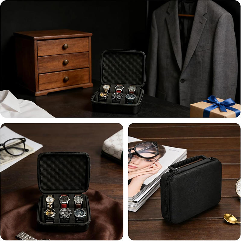 กล่องใส่นาฬิกา 6 ช่อง 1 ชิ้น | - Luxury Watch Travel Case บทวิจารณ์และราคา