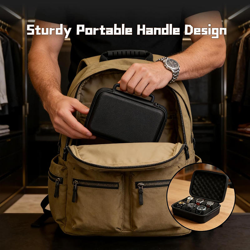 กล่องใส่นาฬิกา 6 ช่อง 1 ชิ้น | - Luxury Watch Travel Case บทวิจารณ์และราคา