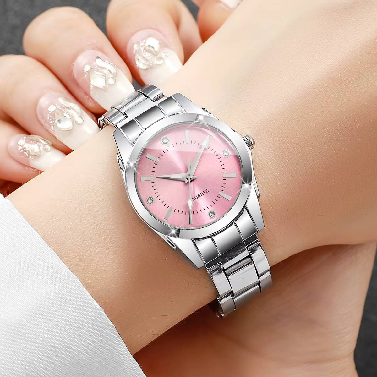 Luxury Rhinestone ผู้หญิงนาฬิก - Luxury Watch Travel Case บทวิจารณ์และราคา