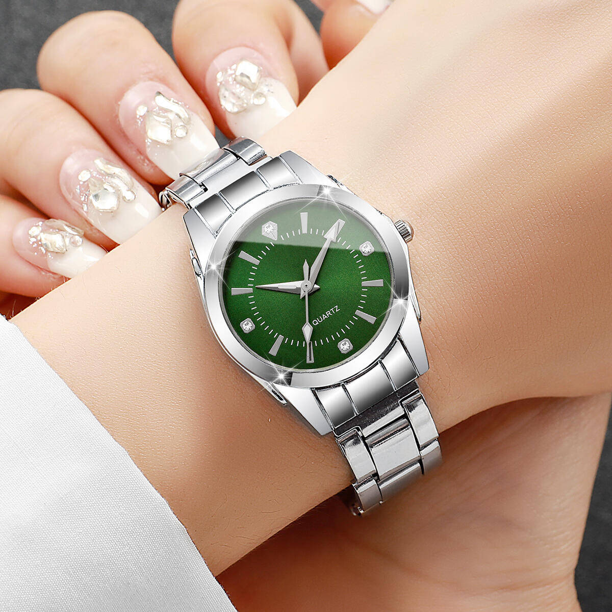 Luxury Rhinestone ผู้หญิงนาฬิก - Luxury Watch Travel Case บทวิจารณ์และราคา