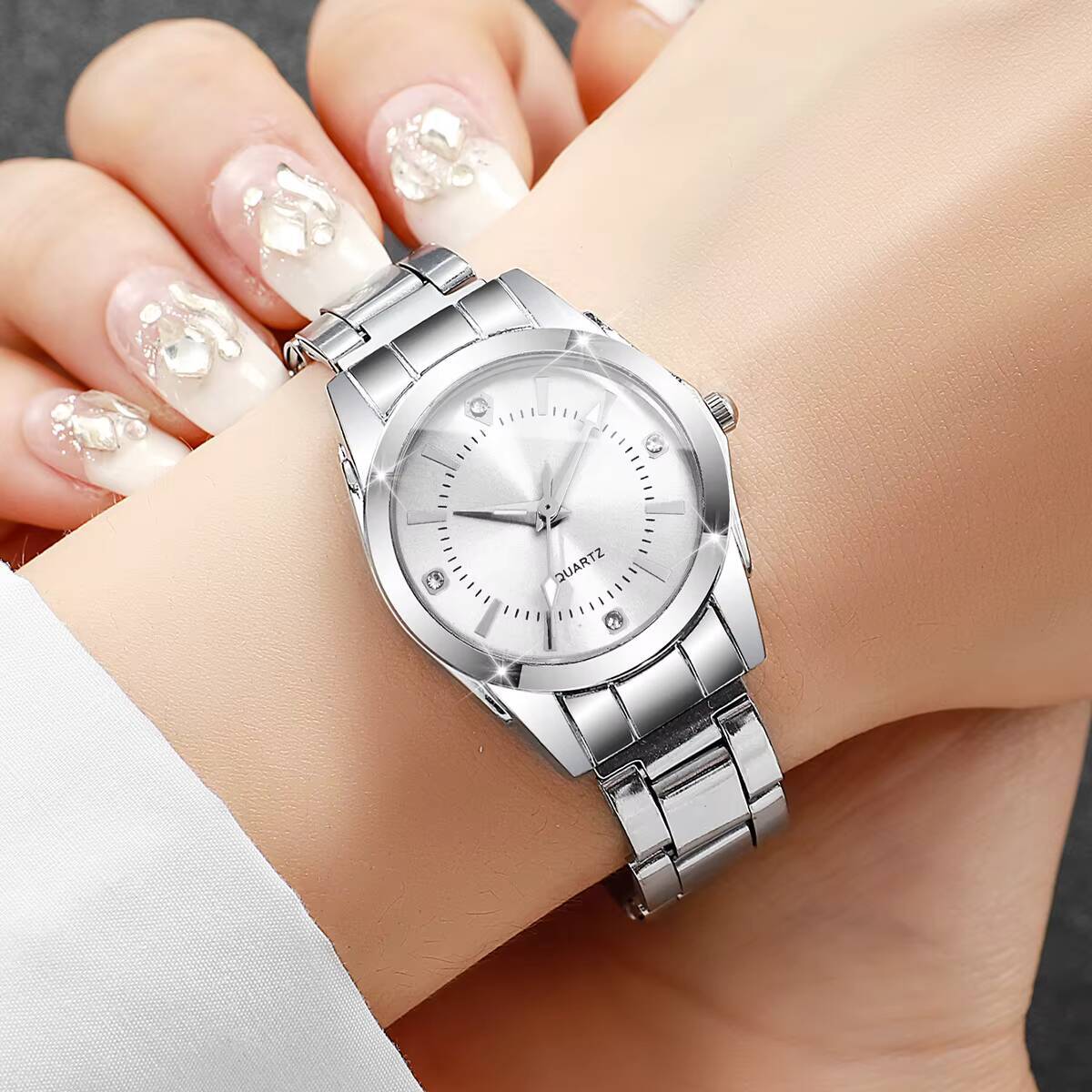 Luxury Rhinestone ผู้หญิงนาฬิก - Luxury Watch Travel Case บทวิจารณ์และราคา