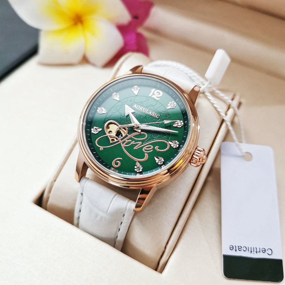 นาฬิกาข้อมือผู้หญิงระบบกลไกสุด - Luxury Watch It บทวิจารณ์และราคา