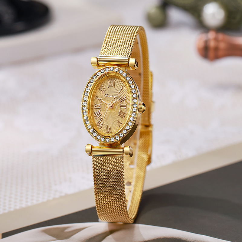 นาฬิกาข้อมือผู้หญิงหรูหรา แฟชั - Luxury Watch With Leather Strap บทวิจารณ์และราคา