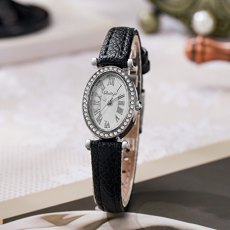 นาฬิกาข้อมือผู้หญิงหรูหรา แฟชั - Luxury Watch With Leather Strap บทวิจารณ์และราคา