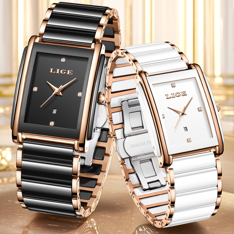 LIGE แฟชั่นนาฬิกาผู้หญิงหรูหรา - Luxury Watch Travel Case บทวิจารณ์และราคา