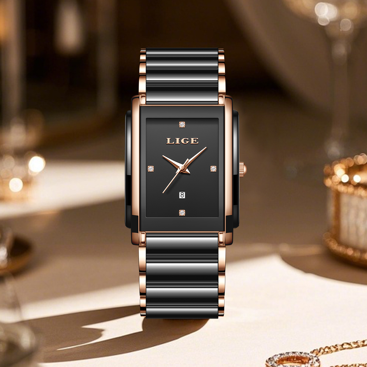 LIGE แฟชั่นนาฬิกาผู้หญิงหรูหรา - Luxury Watch Travel Case บทวิจารณ์และราคา