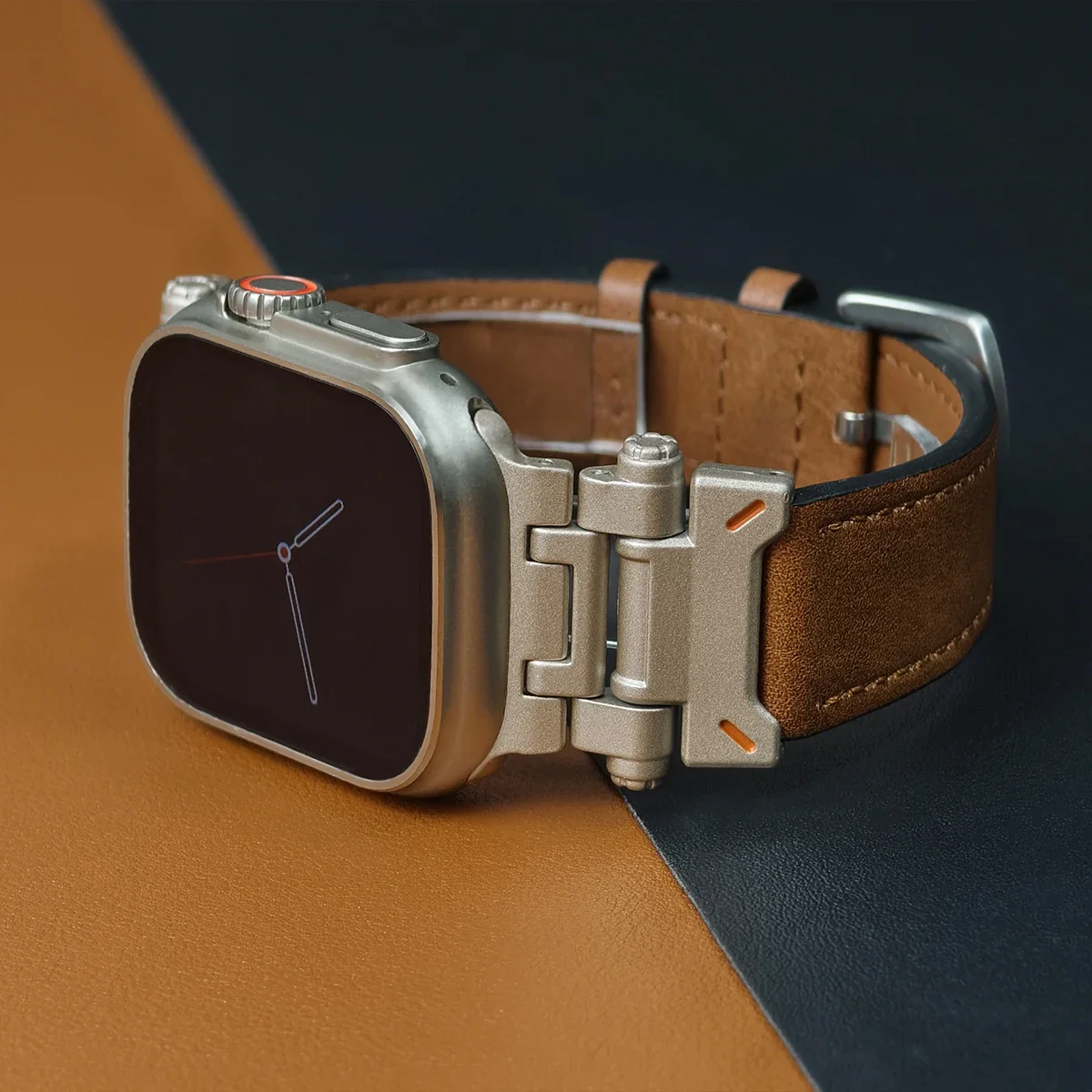 หนังหรูหราใหม่สําหรับ Apple Wa - Luxury Watch With Leather Strap บทวิจารณ์และราคา