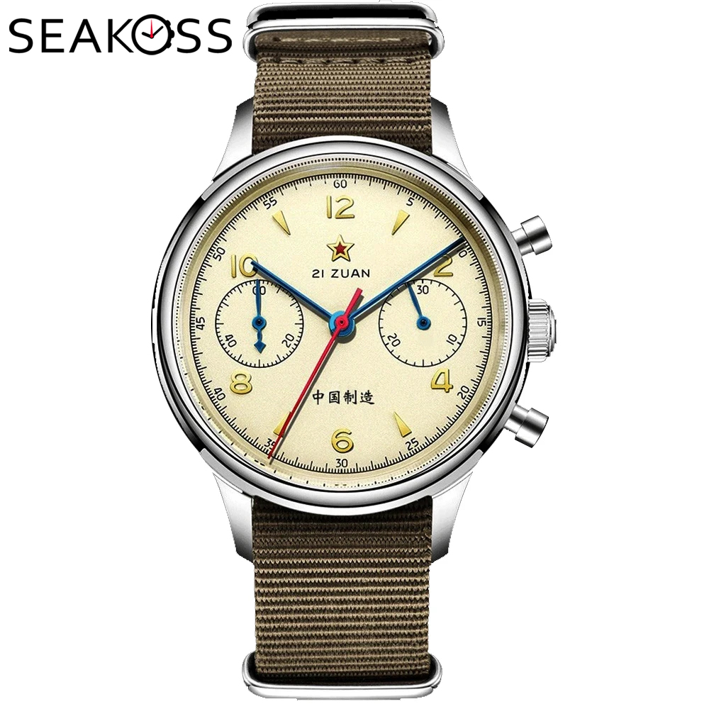 นาฬิกาข้อมือผู้ชาย SEAKOSS 196 - Chronograph Flyback Watch บทวิจารณ์และราคา