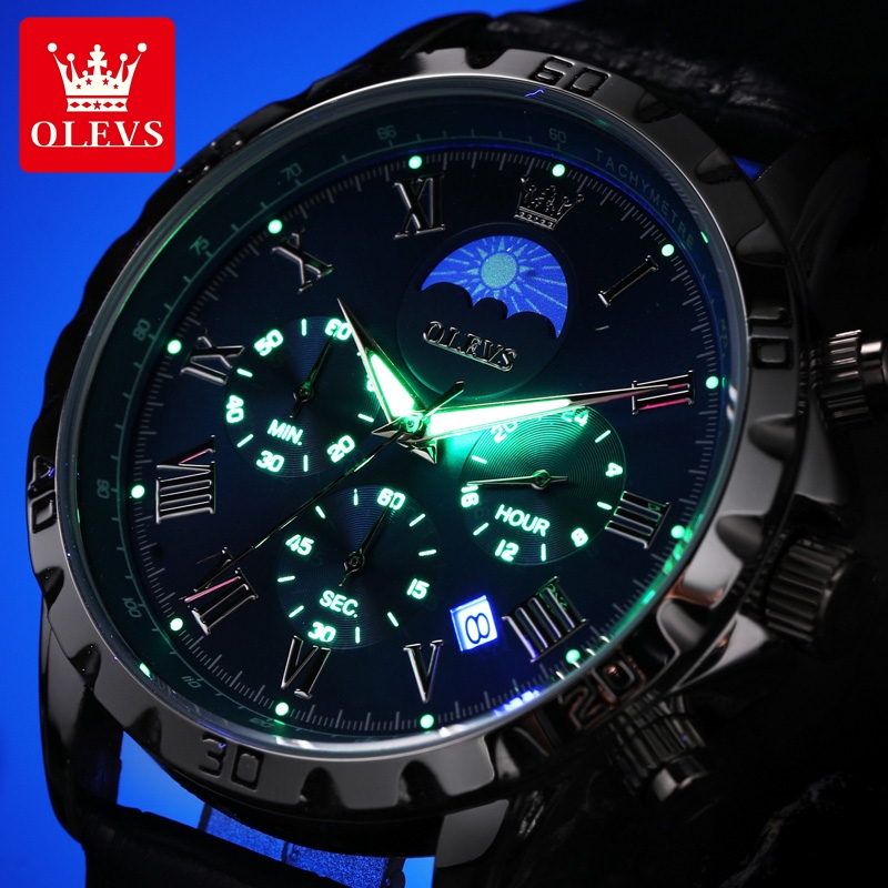 OLEVS 2950 นาฬิกาผู้ชายแฟชั่นโ - Luxury Watch Time บทวิจารณ์และราคา