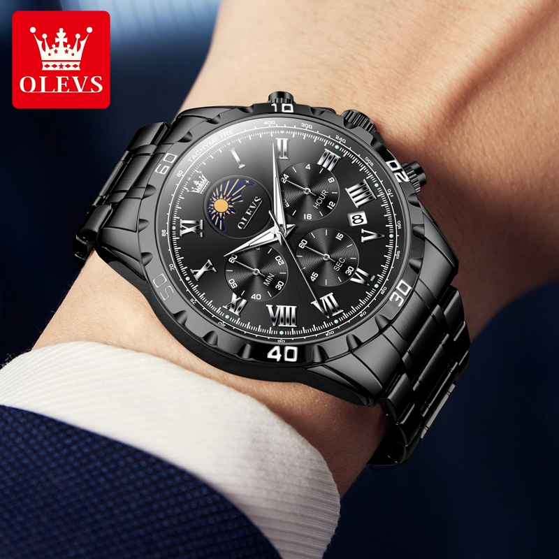 OLEVS 2950 นาฬิกาผู้ชายแฟชั่นโ - Luxury Watch Time บทวิจารณ์และราคา