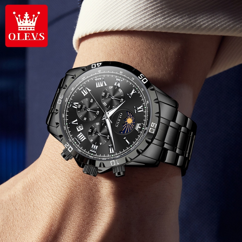 OLEVS 2950 นาฬิกาผู้ชายแฟชั่นโ - Luxury Watch Time บทวิจารณ์และราคา